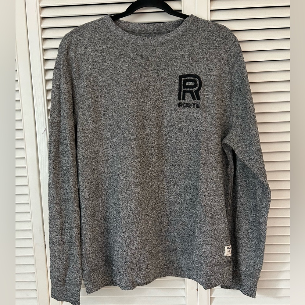 Roots Men's Charcoal Crewneck Sweater